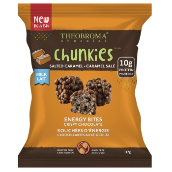 38% milk chocolate salted caramel crispy energy bites chunkies
