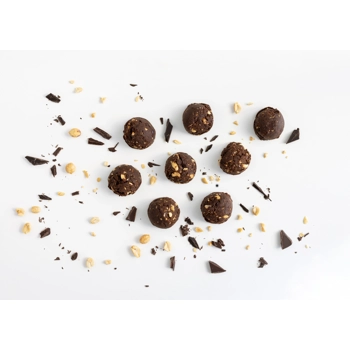Boules d'énergie chocolat et arachides.