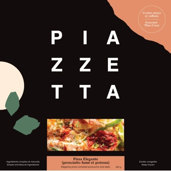 Smoked prosciutto and leek pizza (Elegante)