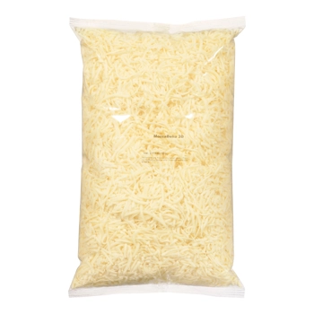 Mozzabella pizza mozzarella cheese 20%MF 3D 4 x 2.5 kg shred