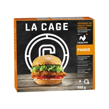 Chicken breasts for burgers panko