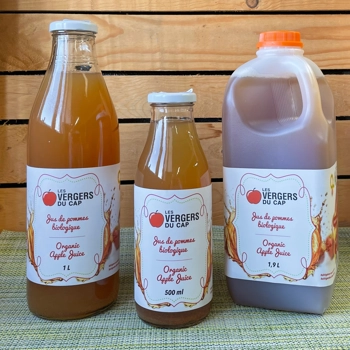 Jus de pommes biologiques