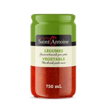 Sauce artisanale pour pâtes aux LÉGUMES