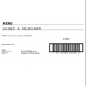 DICED BREAKFAST POTATOES FRIES