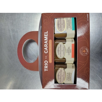 Tasting trio of caramel