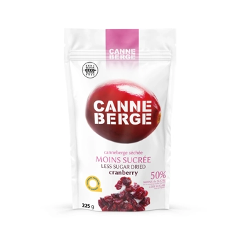 Canneberge séchée moins sucrée