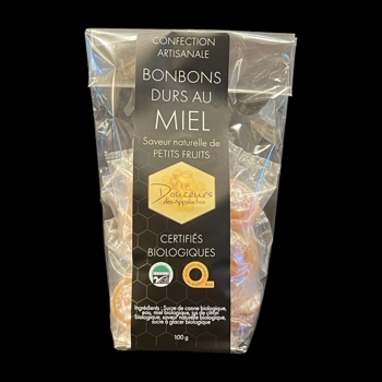 Bonbons durs biologiques au miel - Petits fruits