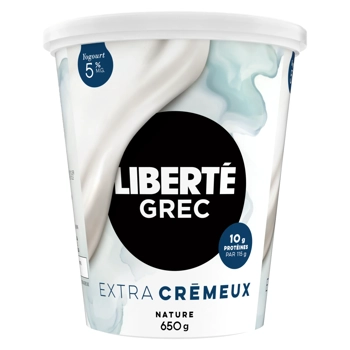 Liberté Grec Yogourt Nature 5% M.G. 650G