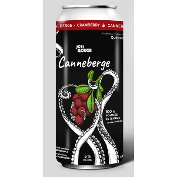 Cocktail au cidre pétillant gazéifié canneberge