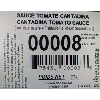 Cantadina Tomato Sauce (Food service)