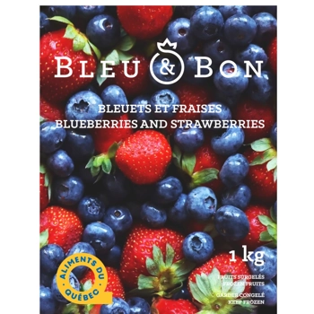 Bleuets et fraises surgelés HRI 1 kg