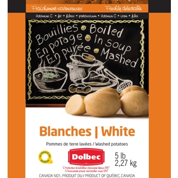 white potatoes 5lb plastic bag