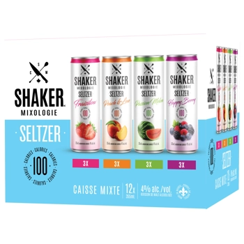 Shaker Seltzer Caisse mixte 12x355mL
