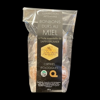 Bonbons durs biologique au miel - Sapin baumier