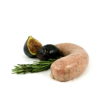 Saucisse fraîche de porc aux figues et romarin