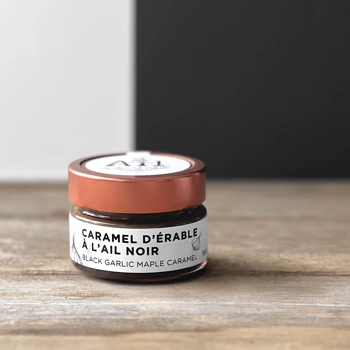 Black garlic maple caramel