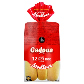 Pains à hot-dog vapeur