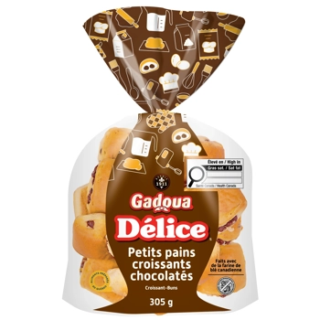 Délice Petits pains croissants chocolatés