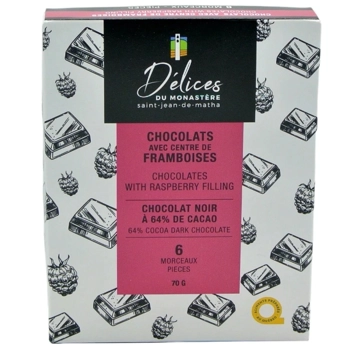 CHOCOLATES WITH RASPBERRY FILLING