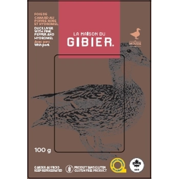 Duck liver mousse with pink peppers & hydromel