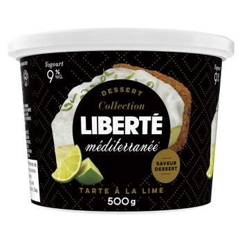 Liberté Méditerranée Yogourt Tarte à la Lime 9% M.G. 500G
