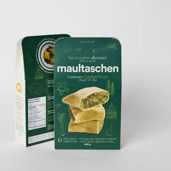 Maultaschen - Fromage frais, épinards et poireaux