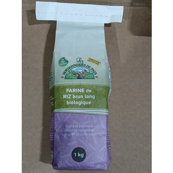 Farine de riz brun long biologique
