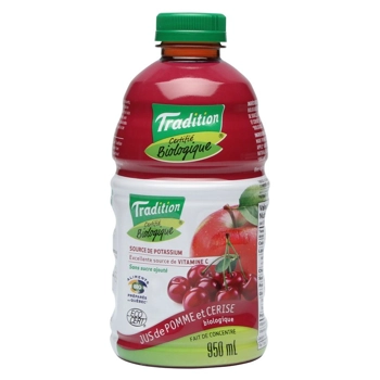 organic apple & cherry juice