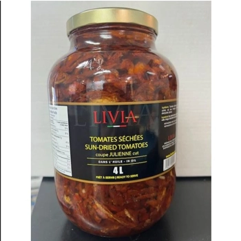 Sun-dried tomatoes julienne cut