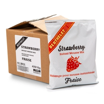 Strawberry instant mousse mix
