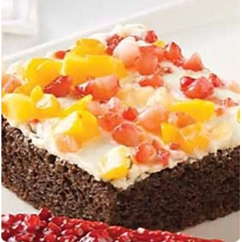 Chocofruit slab cake