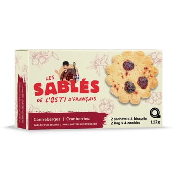 P'tits sablés à la canneberge.
