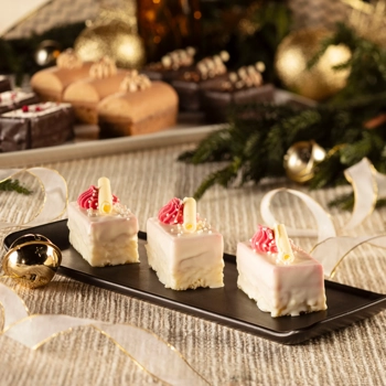 Lingot au chocolat blanc et aux canneberges