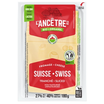 Fromage Suisse biologique tranché