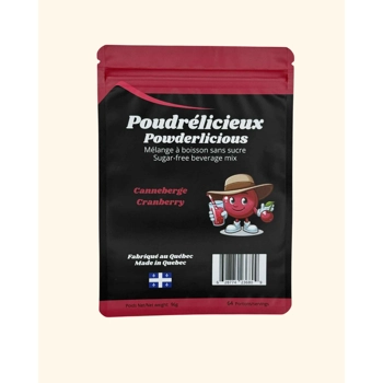 Powdered sugar free beverage mix - Cranberry