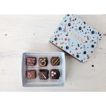 Boîte de 6 chocolats fins