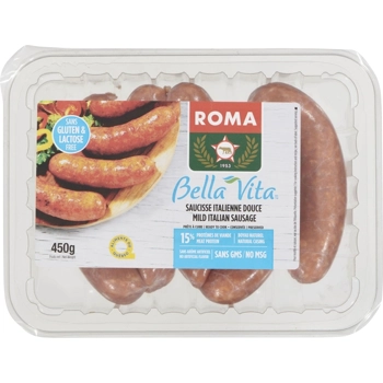 Saucisse Bella Vita  Douce Sans Gluten