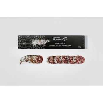 Saucisson vin rouge et parmesan