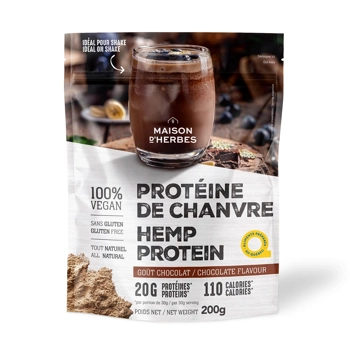 Protéine de chanvre au chocolat