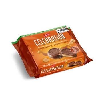 Maple Filling Truffle Cookies Topped with Real Milk Chocolate