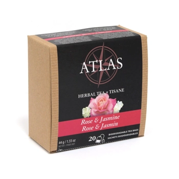 TISANE - ROSE & JASMIN - ATLAS - 20 sachets