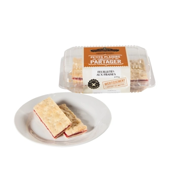 Feuilleté aux fraises sans sucre en poudre