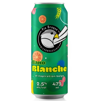 Bière Nano Blanche d'inspiration belge