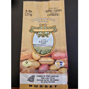 Pommes de terre du Bas Saint-Laurent/Pommes de terre Garon Inc. - Russet 5 lb