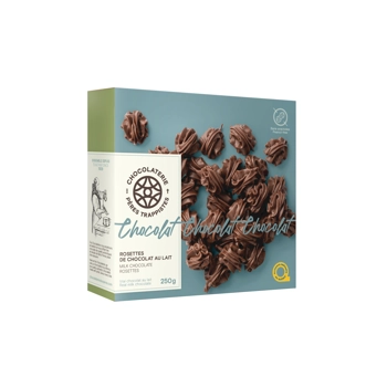 Milk chocolate rosettes