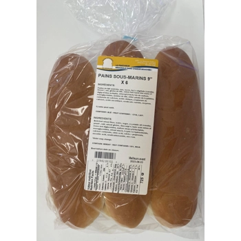 Pain sous-marin 9 po x 6