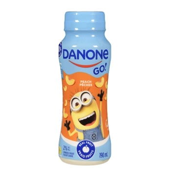 Peach drinkable yogurt