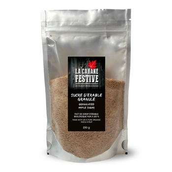 Sucre d'érable granulé biologique