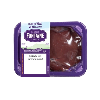 Foie tranché de veau de grain