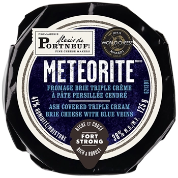Meteorite Brie 38% M.G. Persillée Cendré Triple Crème